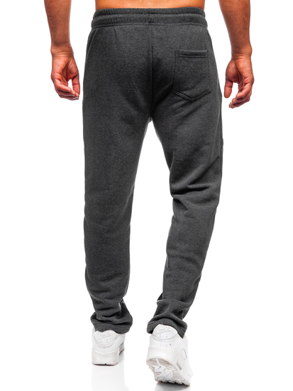 Антрацитен дебел мъжки спортен панталон Bolf JX6279