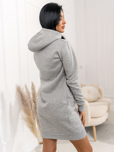 Сиво дълго дамско худи Bolf YS10005A2