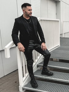 Елегантно мъжко черно яке Bolf 1652A