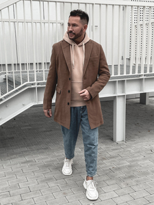 Мъжко зимно палто камел Bolf 1047C