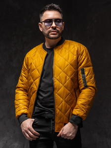 Камел демисезонно мъжко ватирано бомбър яке Bolf MY-01A1