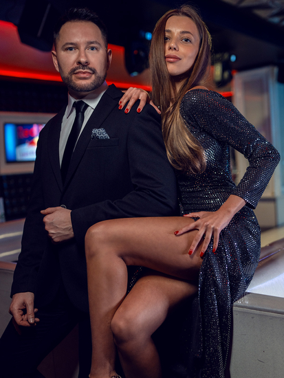 Черно мъжко ежедневно сако Bolf 24401-1