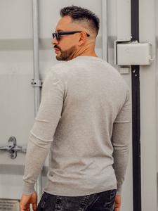 Сива мъжка жилетка с цип Bolf YY06A