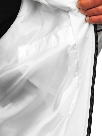 Бяло мъжко бомбър яке Bolf 84M3034