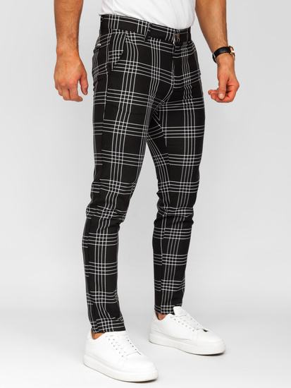 Мъжки панталони за джогинг от карирана материя Bolf 184160