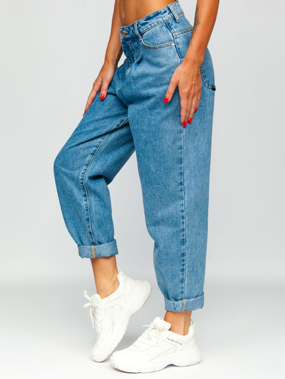 Сини дамски дънки slouchy Bolf BS586