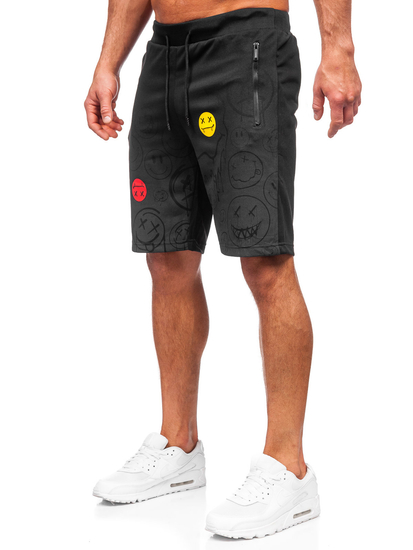 Черни мъжки къси спортни панталони Bolf HS7197