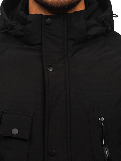 Черно мъжко зимно яке Bolf 25M9806