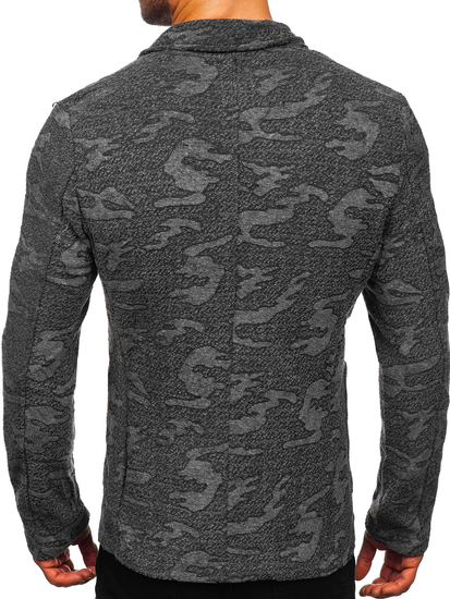 Графитено мъжко сако casual Bolf KS-7309