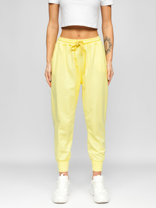 Жълто дамско спортно долнище Bolf 0011