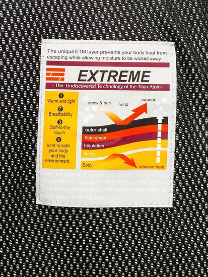 Мъжко зимно яке скиорско черно-зелено Bolf 1910