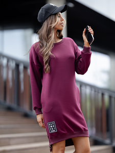 Дамска спортна рокля бордо Bolf 524