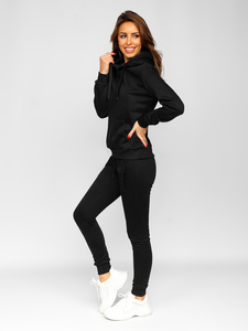 Черен дамски анцуг с качулка Bolf 20382