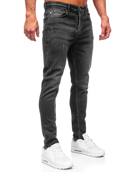 Черен мъжки стандартен дънков панталон Bolf 6311