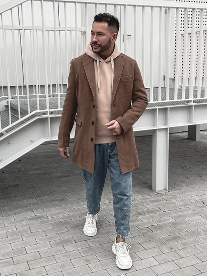 Мъжко зимно палто камел Bolf 1047C