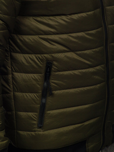 Kаки мъжко преходно яке капитонирано тип бомбър Bolf MY-02