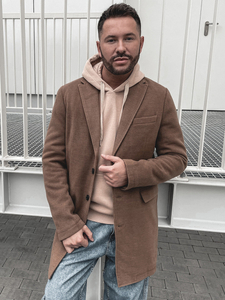 Мъжко зимно палто камел Bolf 1047C