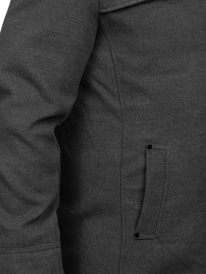 Мъжко палто сиво Bolf 8856