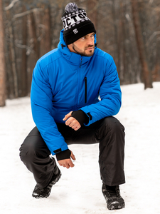 Синьо мъжко зимно спортно яке Bolf HH011