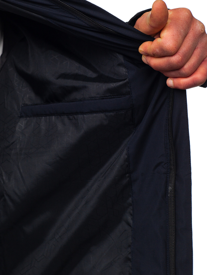 Тъмносиньо капитонирано мъжко преходно яке Bolf 22M305