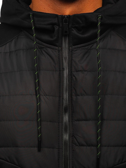 Черно мъжко преходно яке Bolf KS2149