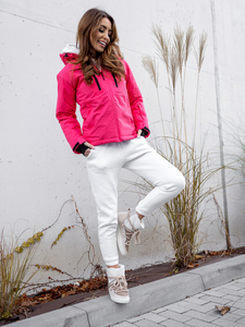 Розово дамско зимно спортно яке Bolf HH012