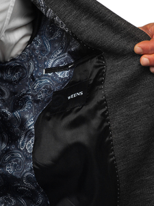 Антрацитно мъжко елегантно яке Bolf 021