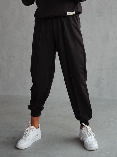 Дамски двуцветен спортен комплект черен Bolf 82162