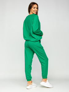 Зелен дамски анцуг с апликации Bolf 52308