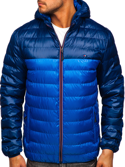 Мъжко преходно спортно яке синьо Bolf 1908