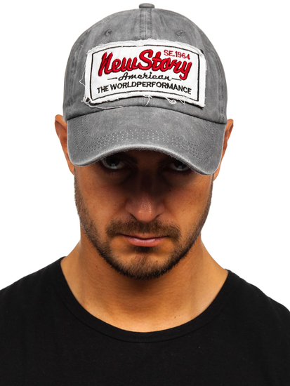 Сива шапка с козирка  Bolf CZ59