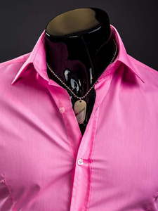 Коралoва елегантна мъжка риза с дълъг ръкав Bolf 1703A