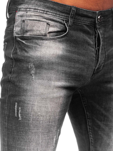 Черни мъжки дънки regular fit Bolf MP002N