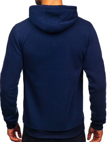 Тъмносиньо мъжко кенгуру суичър Bolf MB001