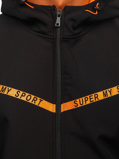 Черно мъжко преходно яке софтшел Bolf KS2181