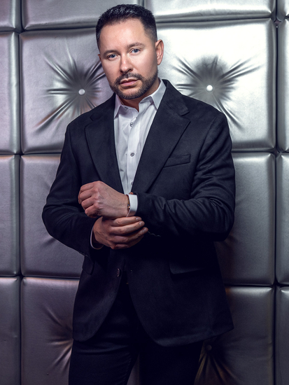 Мъжко кадифено черно яке Bolf 24410