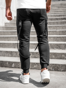 Черно мъжко карго джогър долнище Bolf 6581A