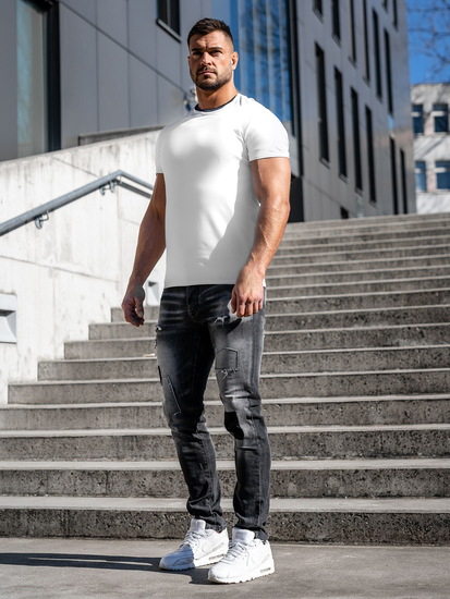 Графитени мъжки дънки slim fit Bolf MP0031G