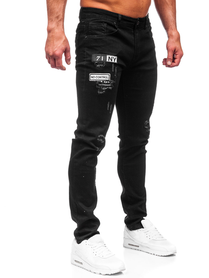 Черни мъжки дънки slim fit Bolf E7838