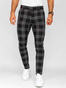 Мъжки панталони за джогинг от карирана материя Bolf 184160