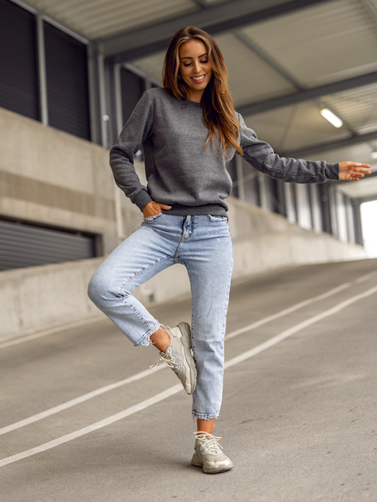 Дамски суитшърт графитен Bolf W01