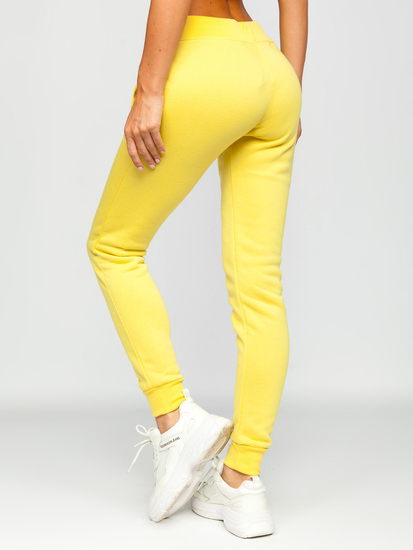 Жълто дамско спортно долнище Bolf CK-01-33