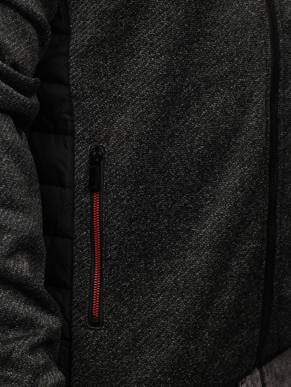 Черно мъжко преходно яке Bolf KS2158