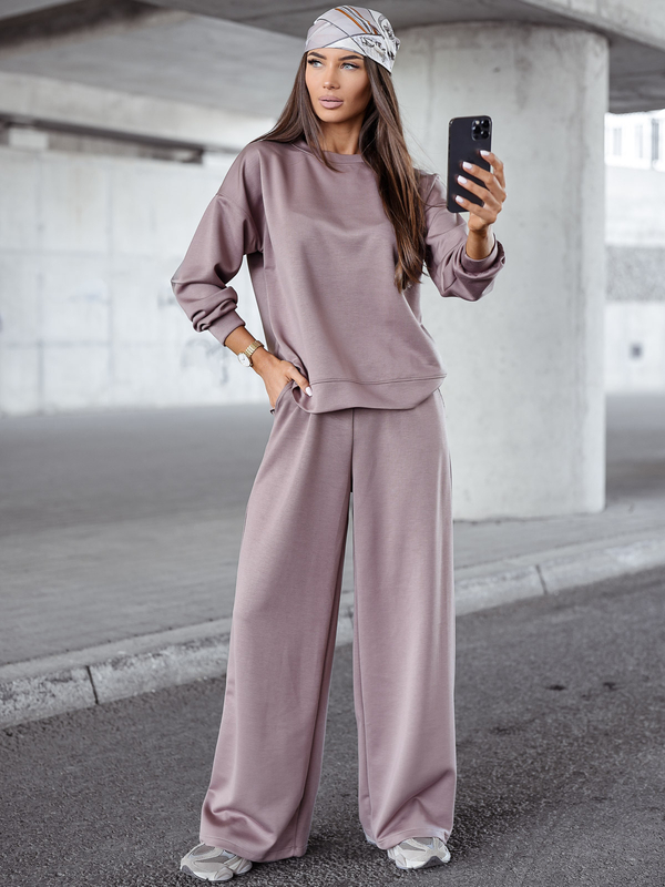 Дамски двуцветен спортен комплект капучино Bolf 821111