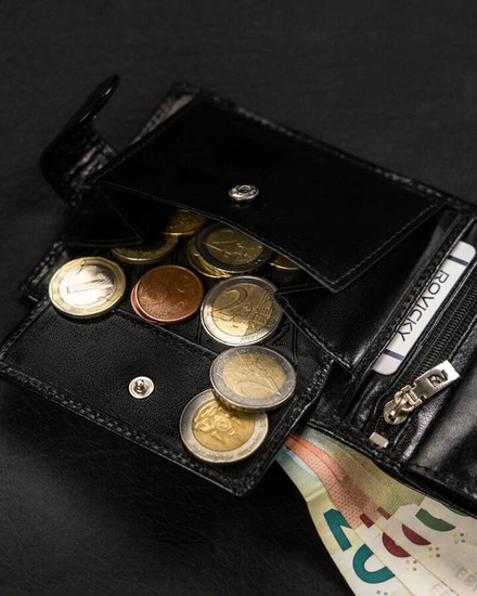 Мъжки кожен портфейл черен 24138