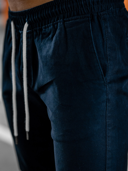 Сини мъжки панталони тип джогър Bolf1145