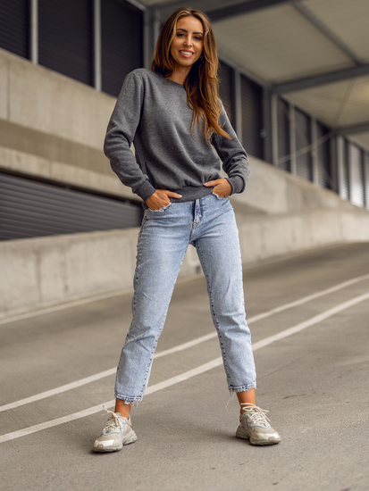 Дамски суитшърт графитен Bolf W01