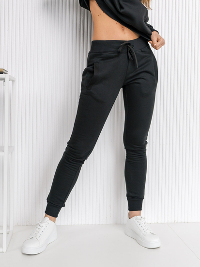 Черен дамски анцуг с качулка Bolf 20382