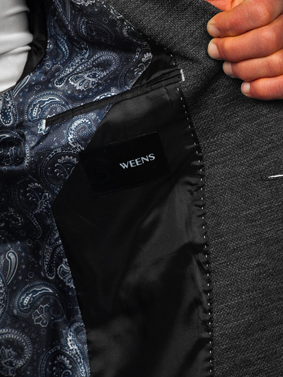 Антрацит мъжко ежедневно сако Bolf 016