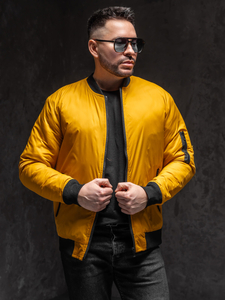 Мъжко преходно черно бомбър яке Bolf AK95A1